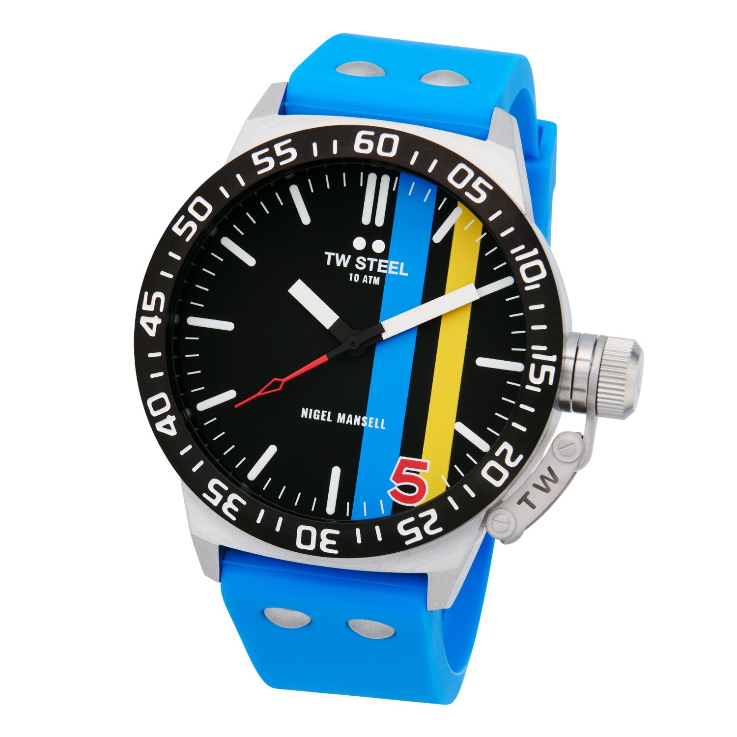 TW Steel Canteen - Nigel Mansell Blauw Heren Horloge 2002-TWCS113