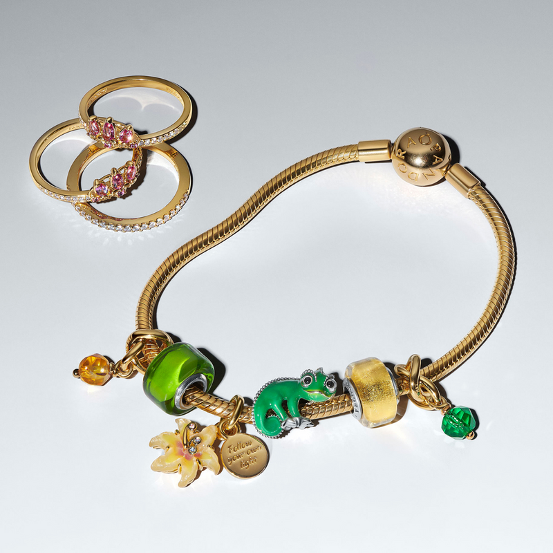 Pandora Collabs 925 Sterling Silver Disney Tangled Pascal Charm 793983C01-zoom-