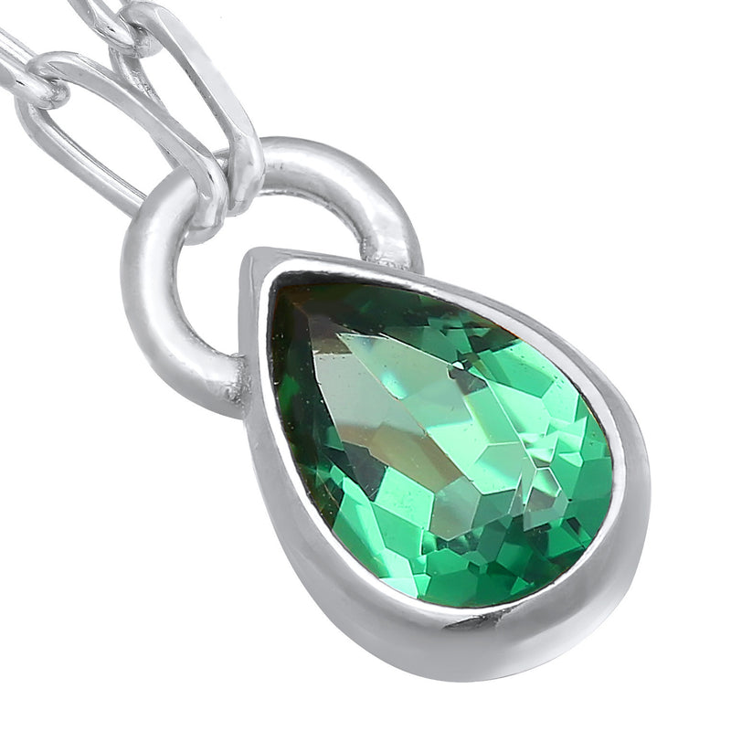 Elli 925 Sterling Silver Link Chain Necklace with Quartz 2004-BF-0007920-001-zoom-