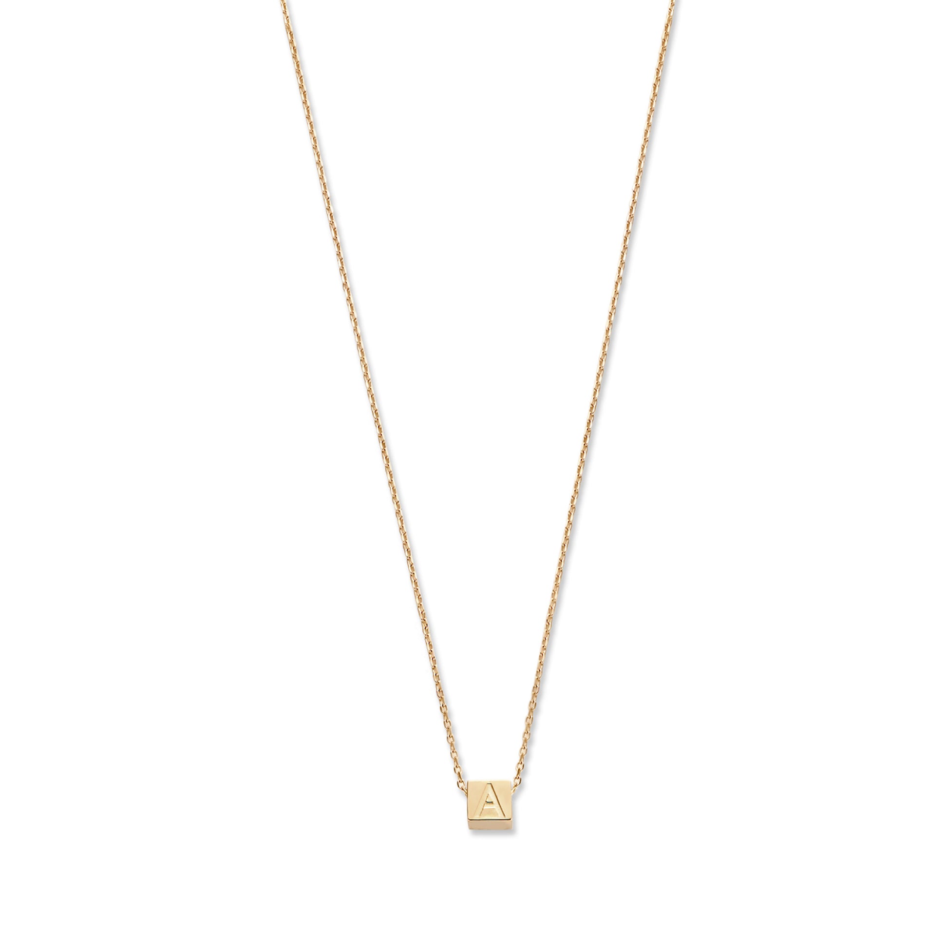 Isabel Bernard La Concorde 14 Karaat Roségouden Kubus Initial Ketting IB340055-Z