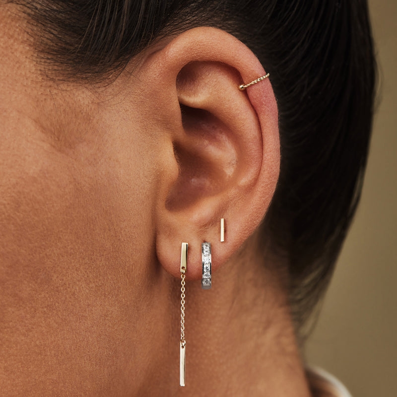 Isabel Bernard Saint Germain Tiphaine 14 karaat Witgouden oorringen met zirkonia IB360094-zoom-