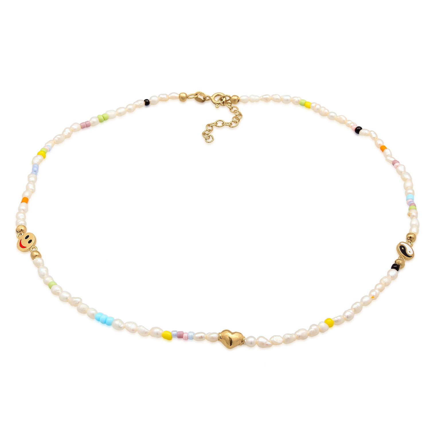 Elli 925 Sterling Silver Pearl Necklace 2004-BF-0007874-001