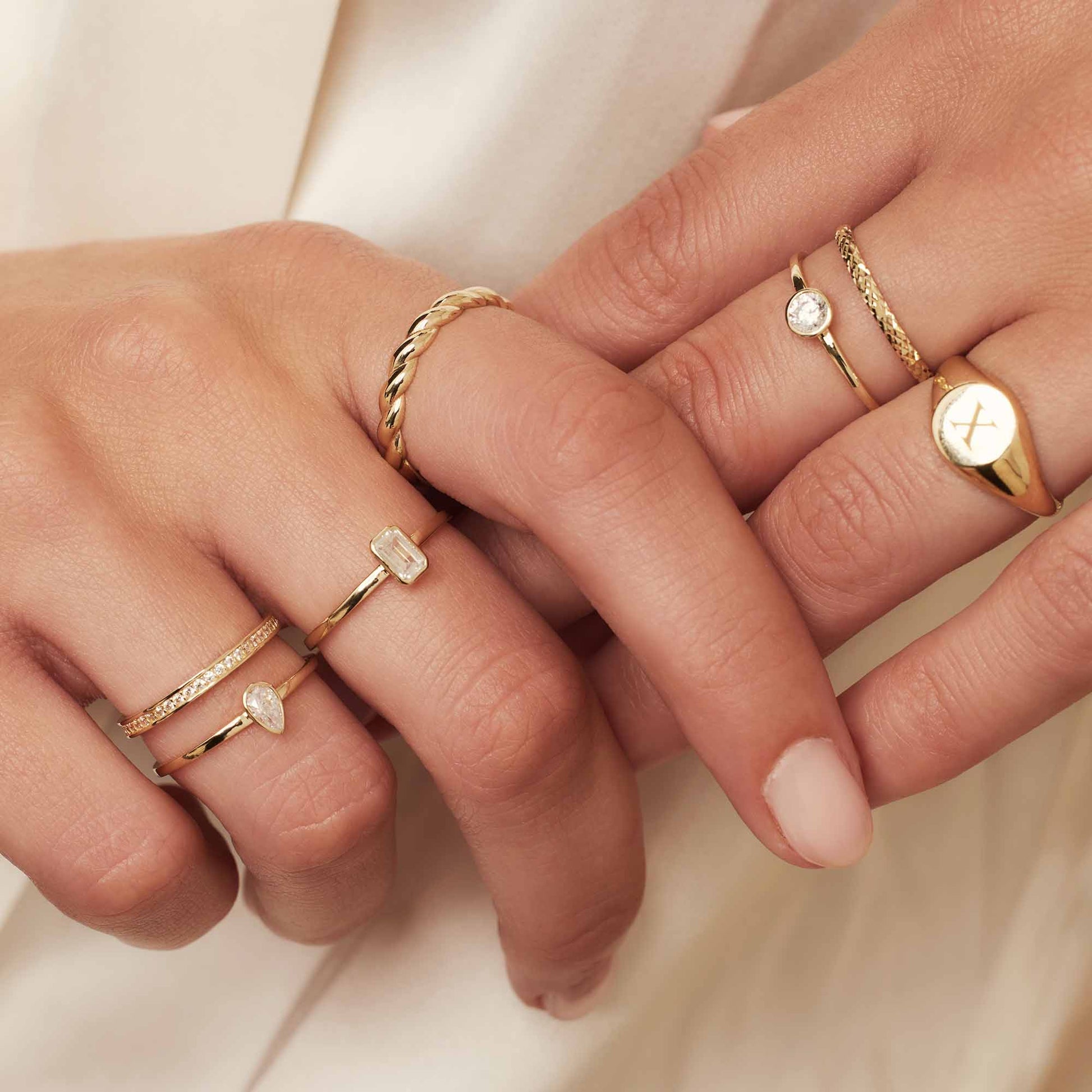 Isabel Bernard Baguette Genevieve 14 Karaat Gouden Ring IB330087-48