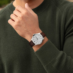 Olympic John Zilverkleurig Heren Horloge 2002-OL26HSL077