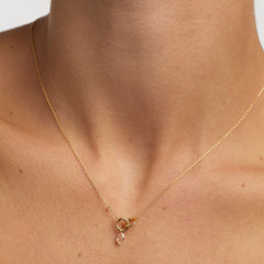 P D Paola Color 18 karat gold plated Necklace CO01-844-U