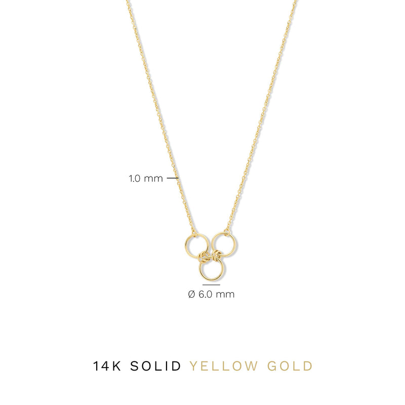 Isabel Bernard 14 Karaat Gouden Belleville Anna Ketting IB340047 (Lengte 40.00-45.00 cm)-zoom-