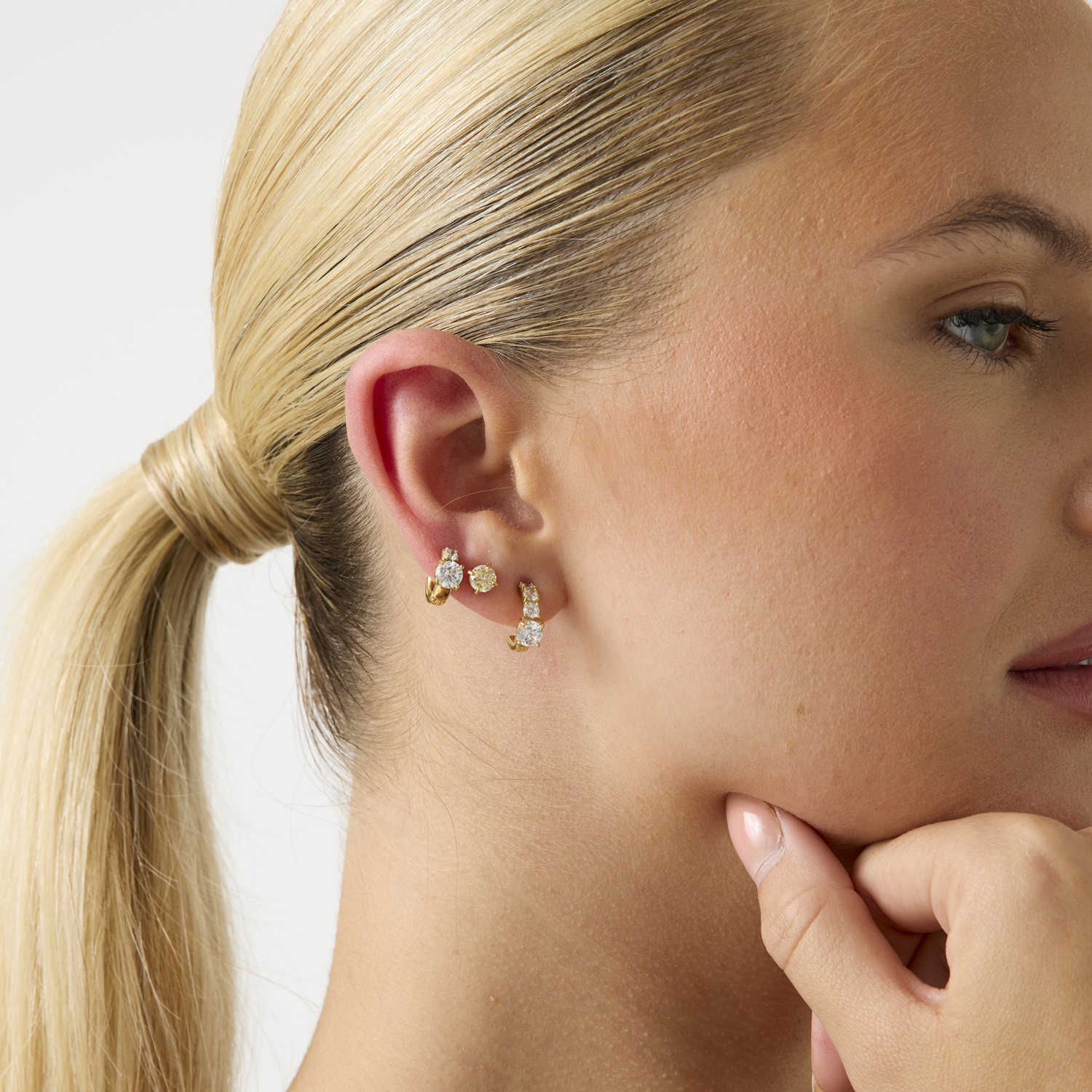 Guess Piercing Studio Gold-coloured Earrings JUBE06271JWYGT-U