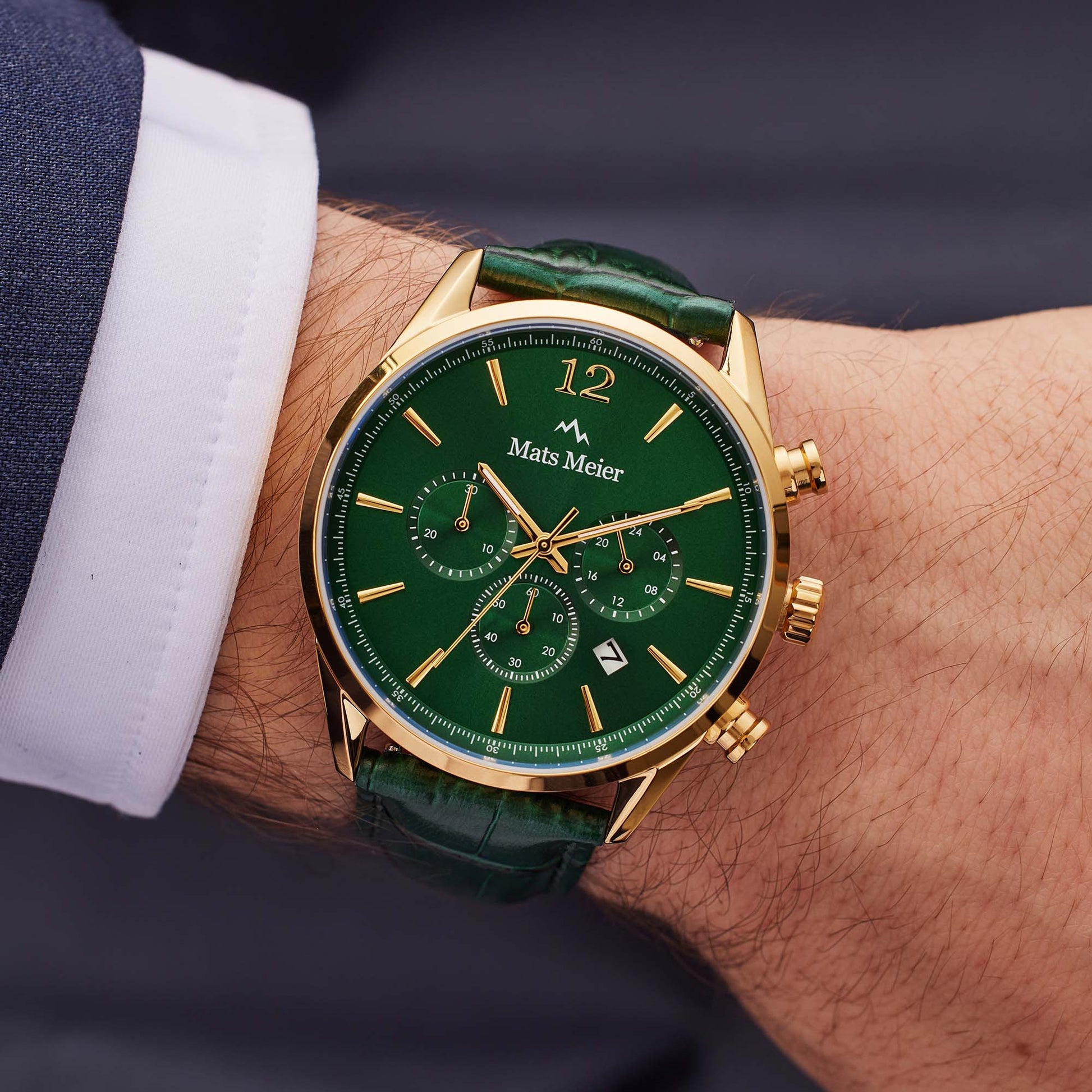 Mats Meier Grand Cornier Chrono Green Watch MM00122