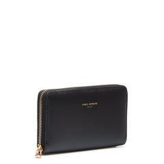 Isabel Bernard Honoré Léa Black Zip Wallet IB23001