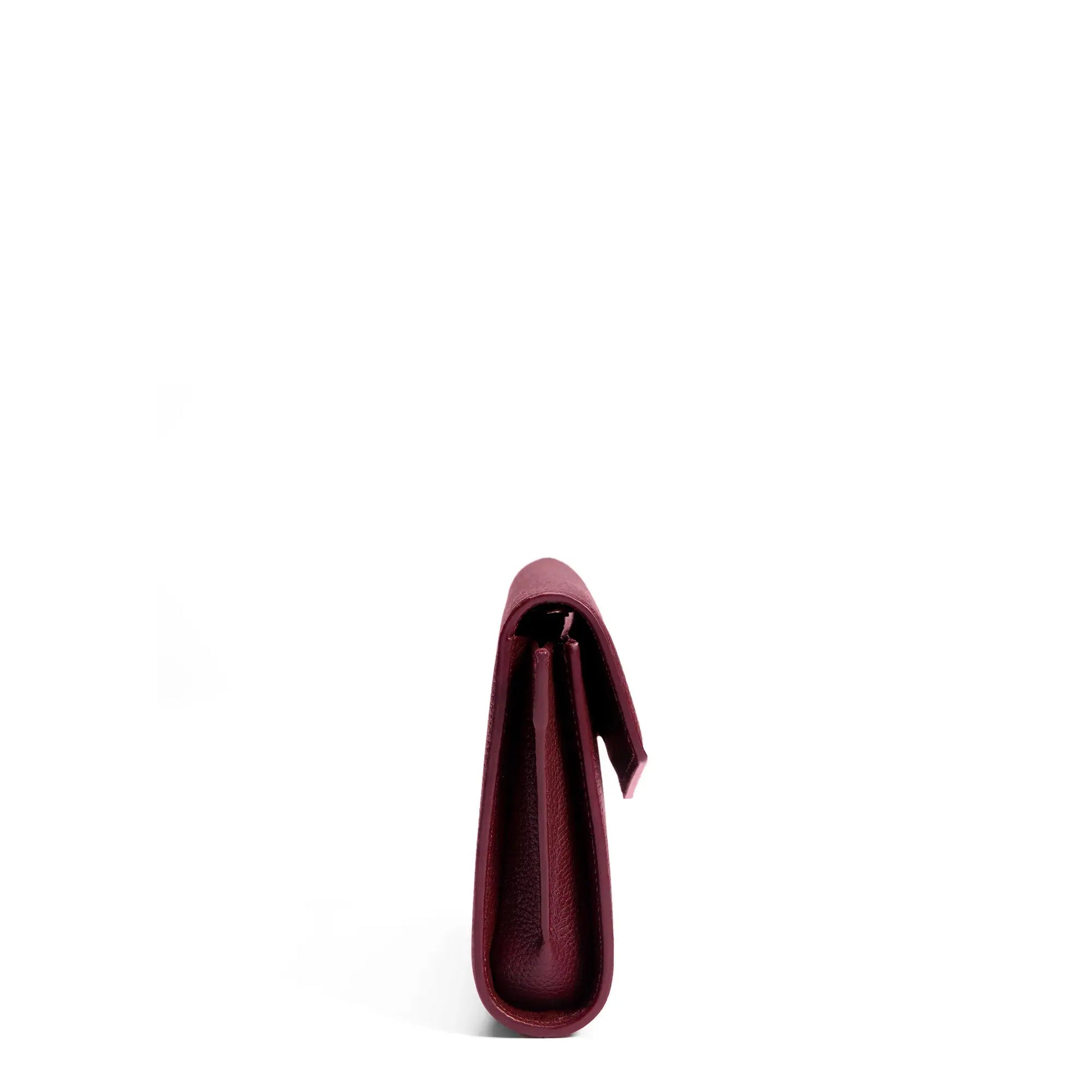 Isabel Bernard Honoré Lina Bordeaux Red Clutch With Detachable Shoulder Chain IB21135-052