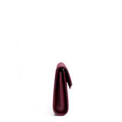 Isabel Bernard Honoré Lina Bordeaux Red Clutch With Detachable Shoulder Chain IB21135-052