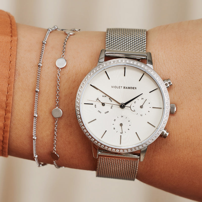 Violet Hamden Luna 925 Sterling Zilveren Armband met Munten VH12011-zoom-