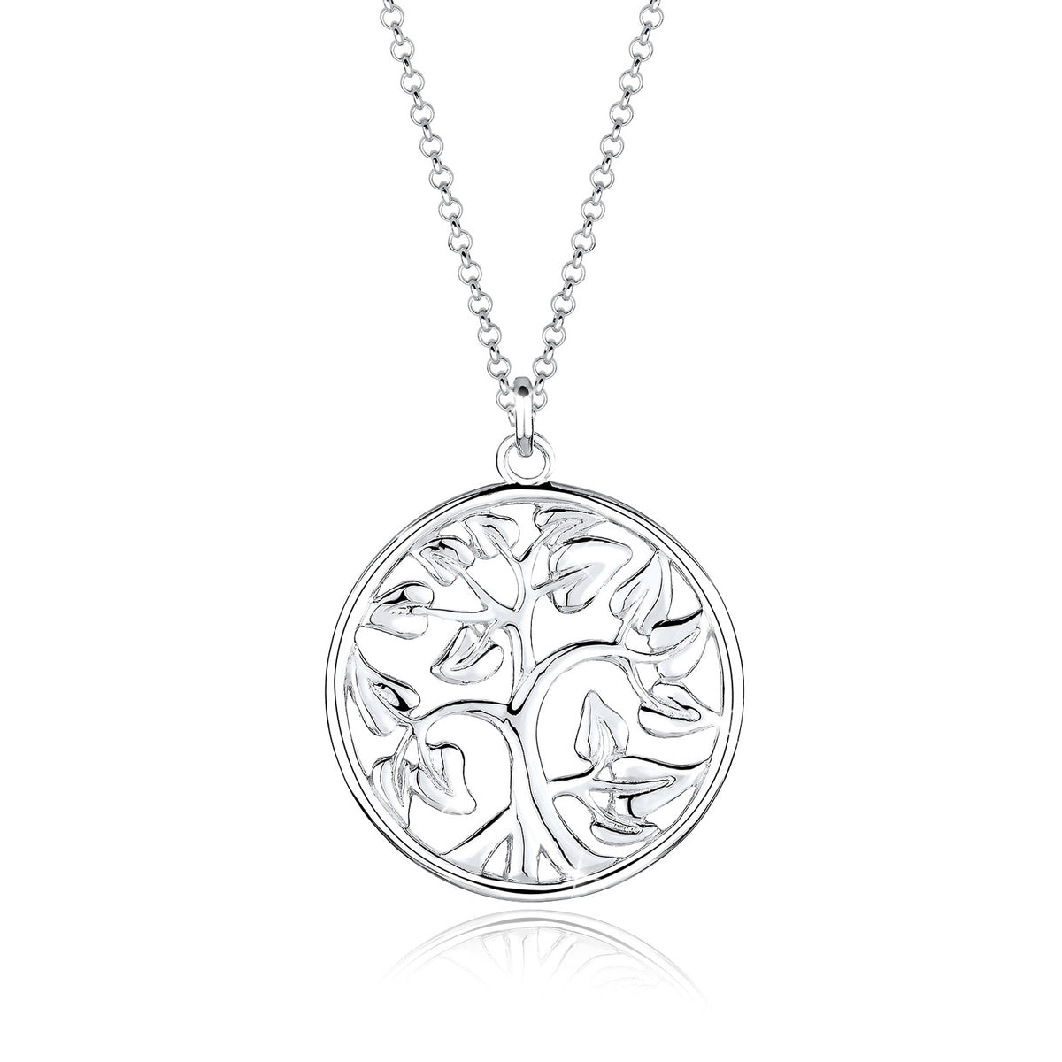 Elli 925 Sterling Silver Coin Necklace 2004-BF-0008287-001