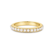 Ania Haie Reimaginer Gold Coloured Shell Pearl Beaded Ring AH-R069-03G-56