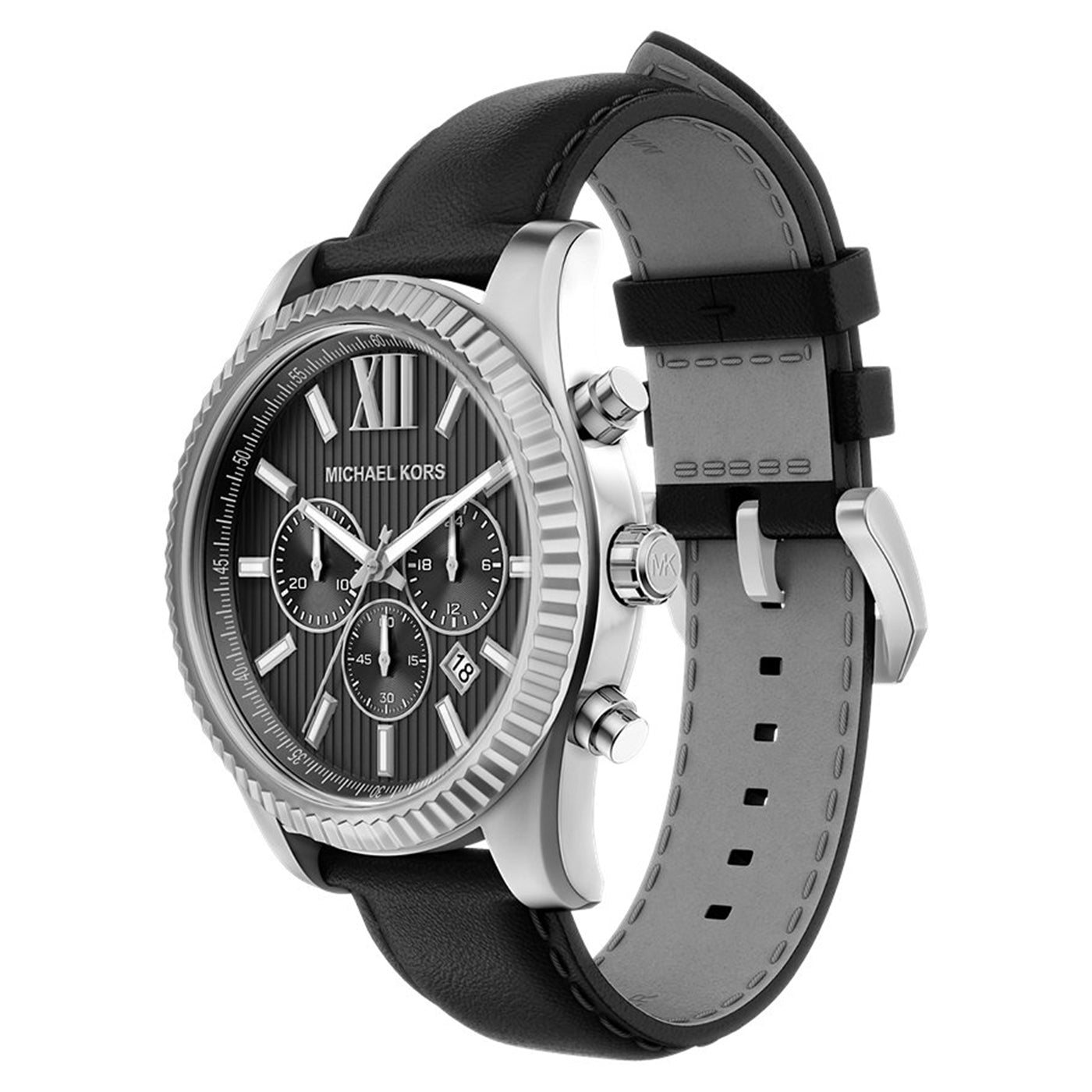 Michael Kors Lexington Round Black Dial Watch MK9256