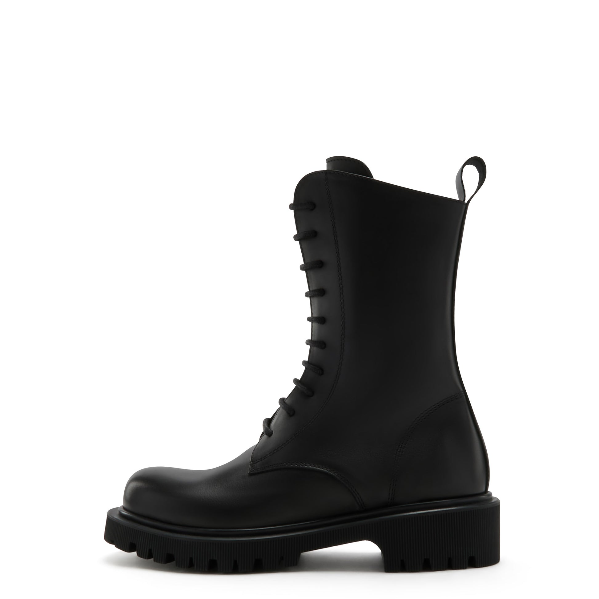 Isabel Bernard Vendôme Myrthe Black Calfskin Lace-up boots IB53008-01-36