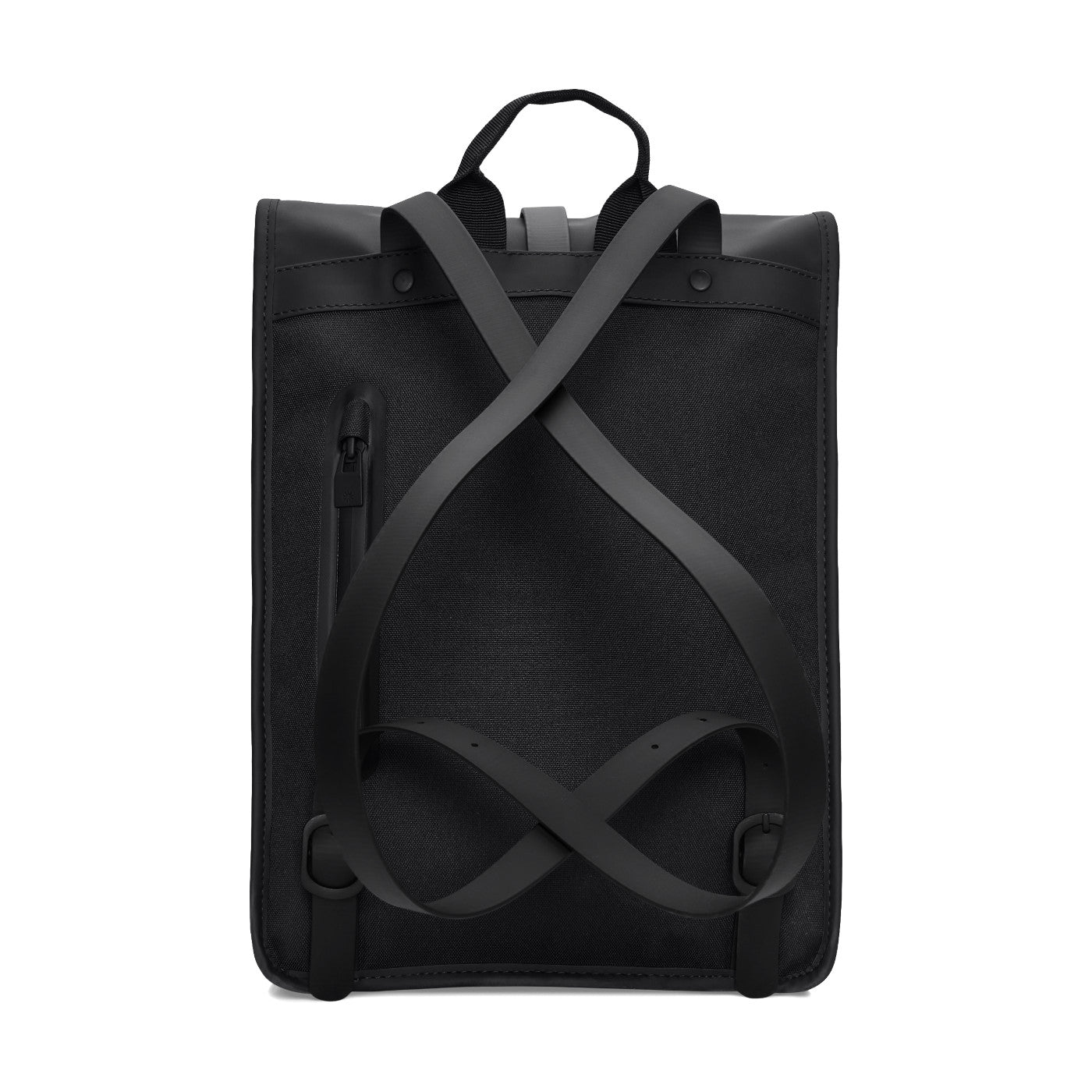 Rains Rolltop Black Backpack R13330-01
