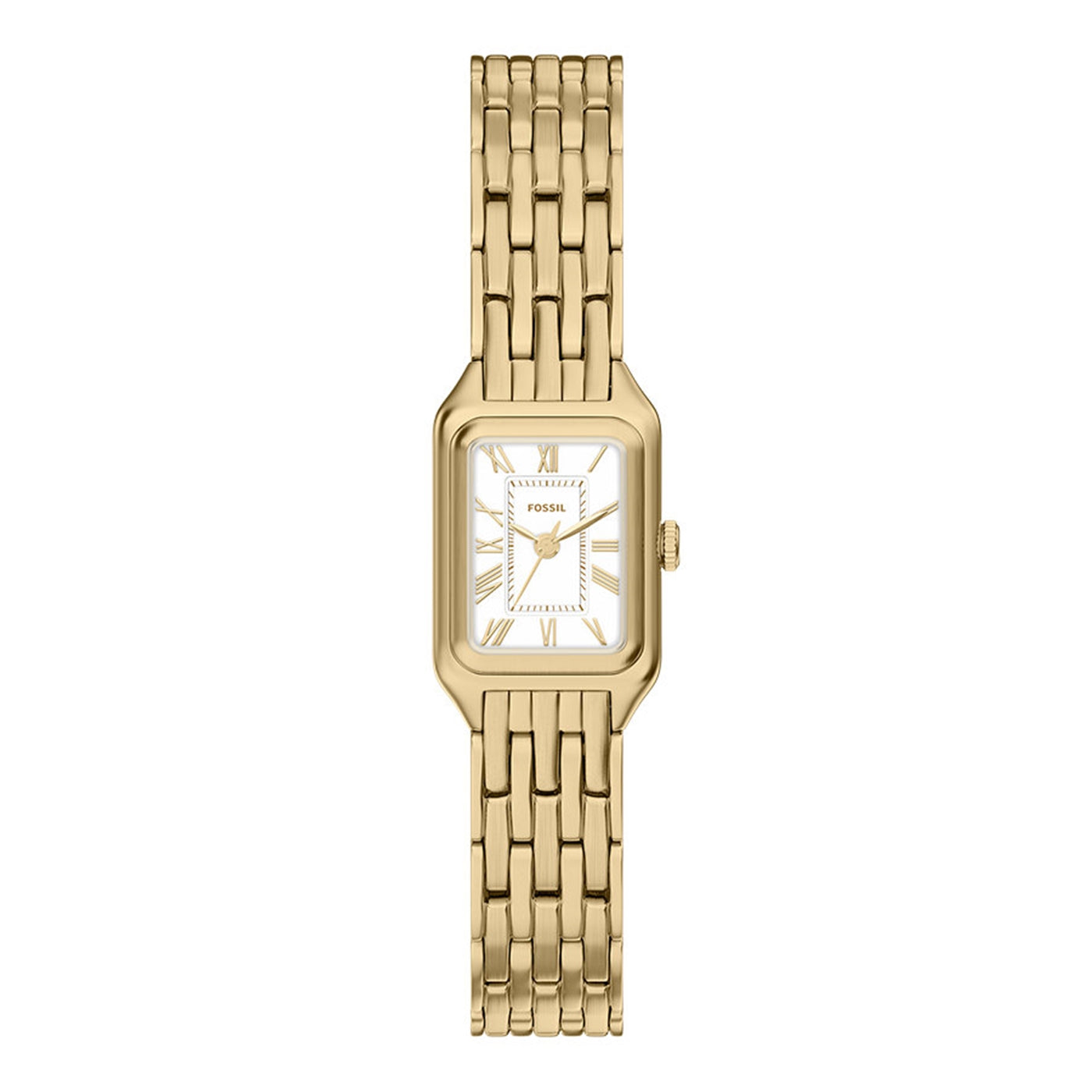 Fossil Raquel Mini Rectangular White Dial Watch ES5467