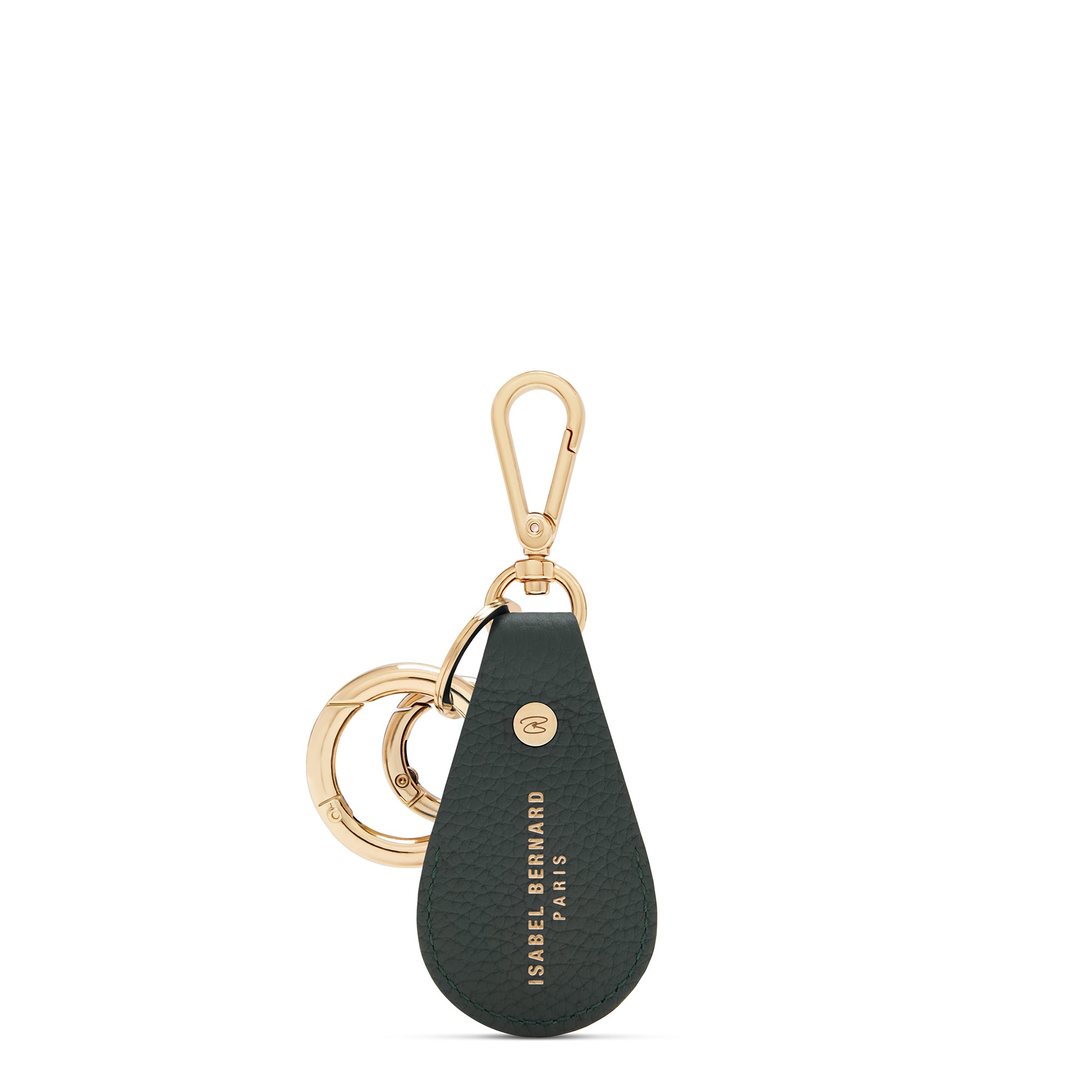 Isabel Bernard Honoré Filou Green Calfskin Airtag Key Pendant IB66000-061