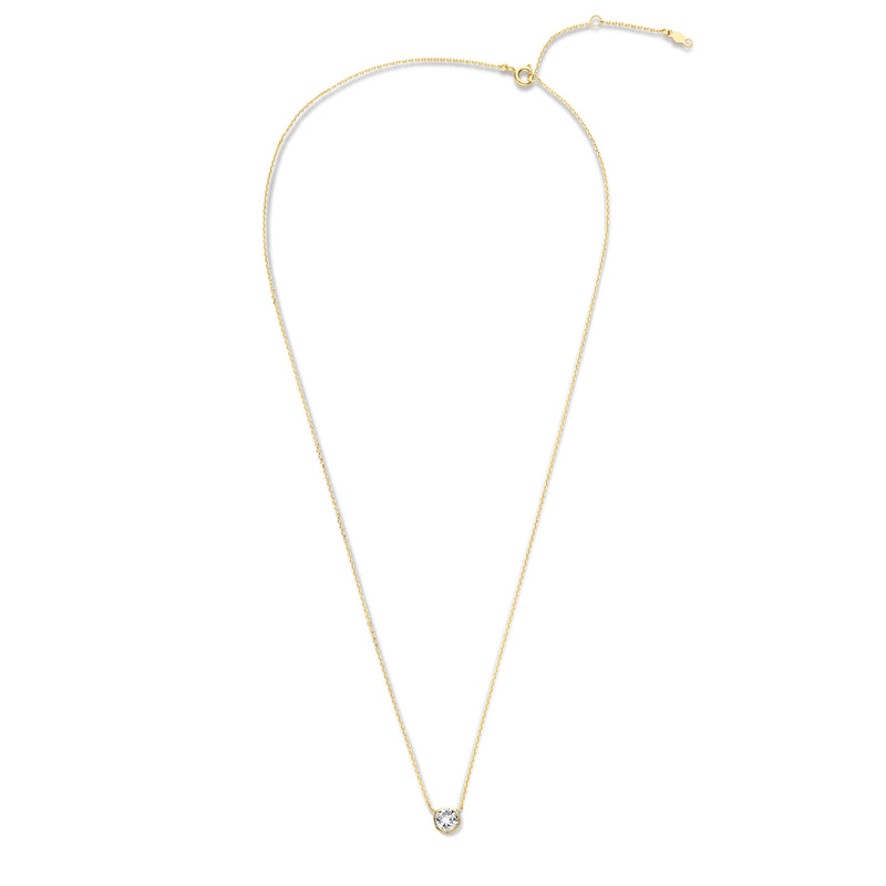 Violet Hamden Venus 925 Sterling Zilveren Gold Plated Ketting met Geboortesteen VH340010-MAR-zoom-