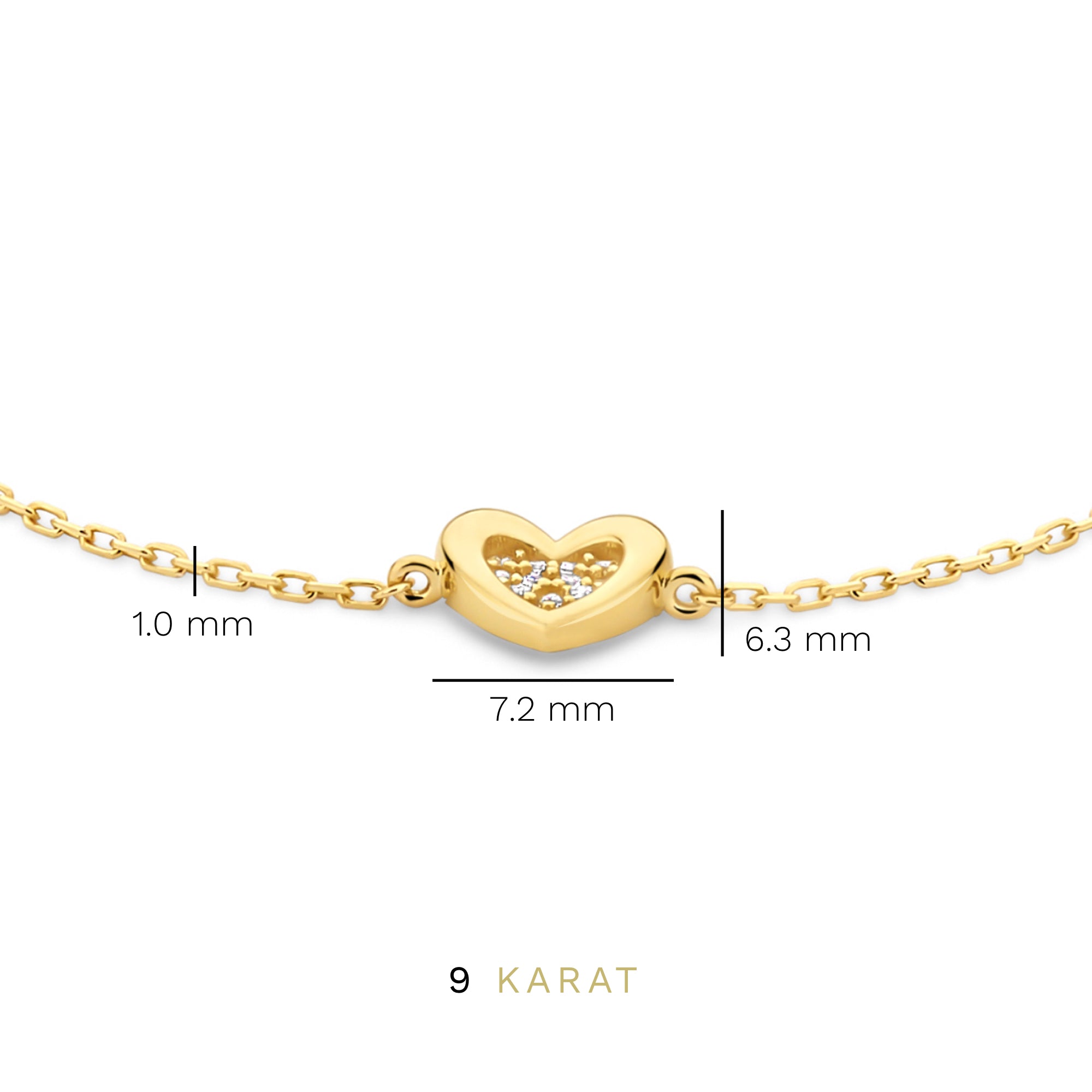 Beloro Jewels Monte Napoleone Gionna 9 carat gold Bracelet BO320031