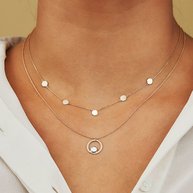 Isabel Bernard Belleville Nova 14 Karaat Gouden Collier IB340029 (Lengte: 40.00-45.00 cm)-zoom-