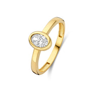 Isabel Bernard Le Marais Sophie 14 Karaat Gouden Ring Met Zirkonia Steen IB330116-58