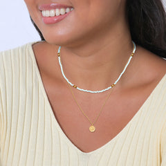 Elli 925 Sterling Silver Layered Choker Gold plated 2004-BF-0007906-001