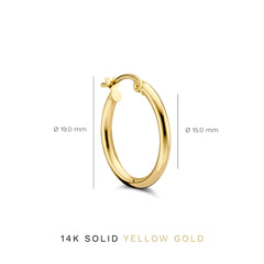 Isabel Bernard Rivoli Estelle 14 Carat Golden Creoles IB360105