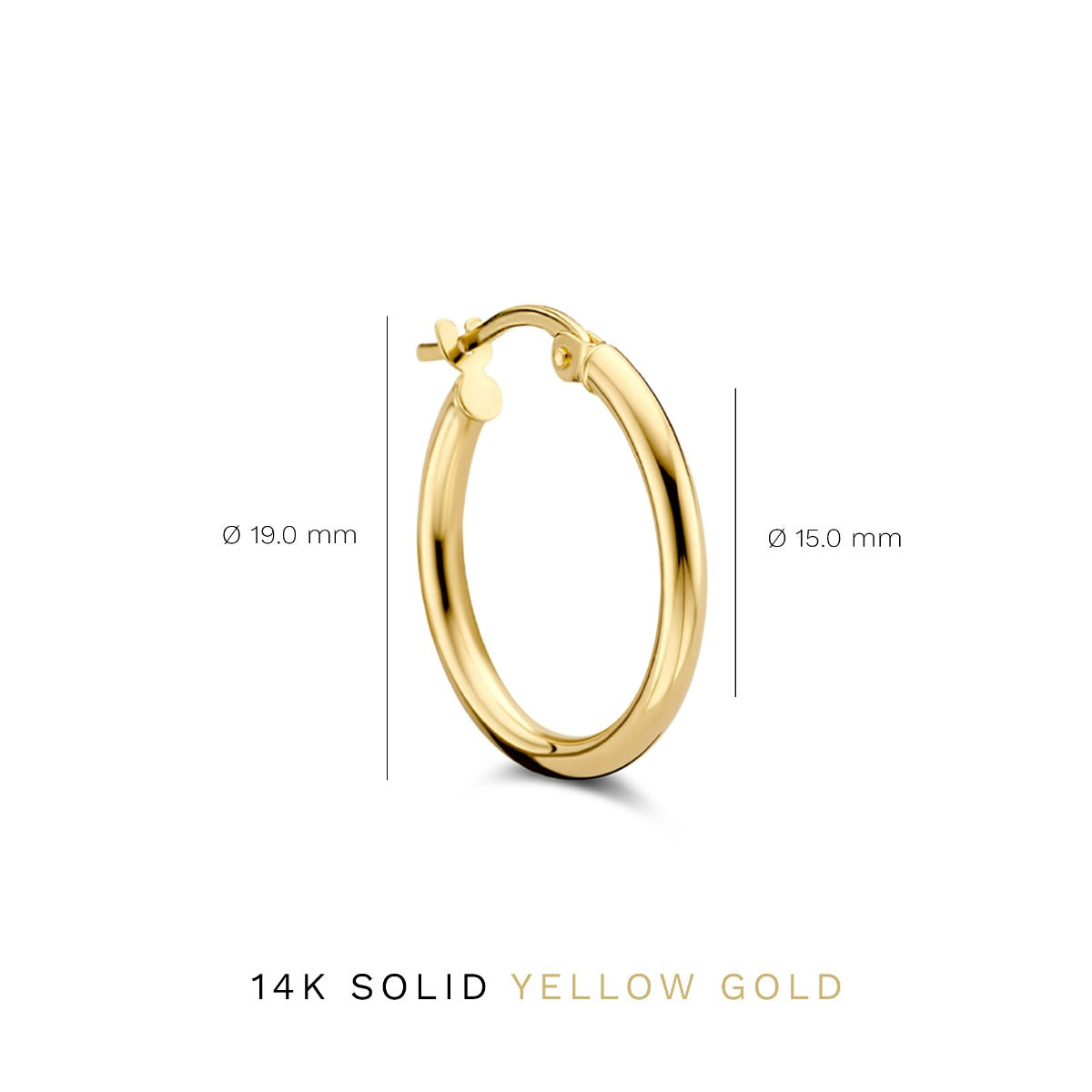 Isabel Bernard Rivoli Estelle 14 Carat Golden Creoles IB360105