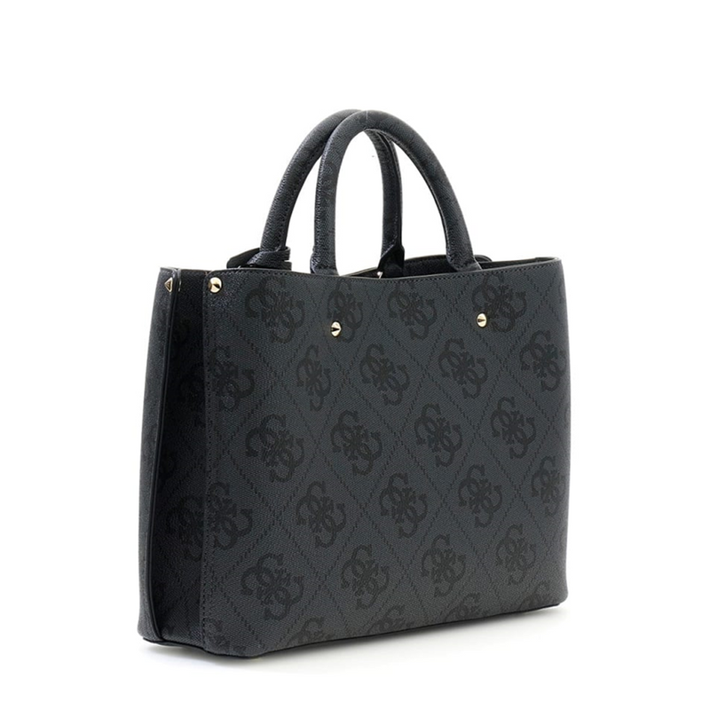 Guess Meridian II Coal Logo Girlfriend Satchel HWOS69-74060-CLO-zoom-