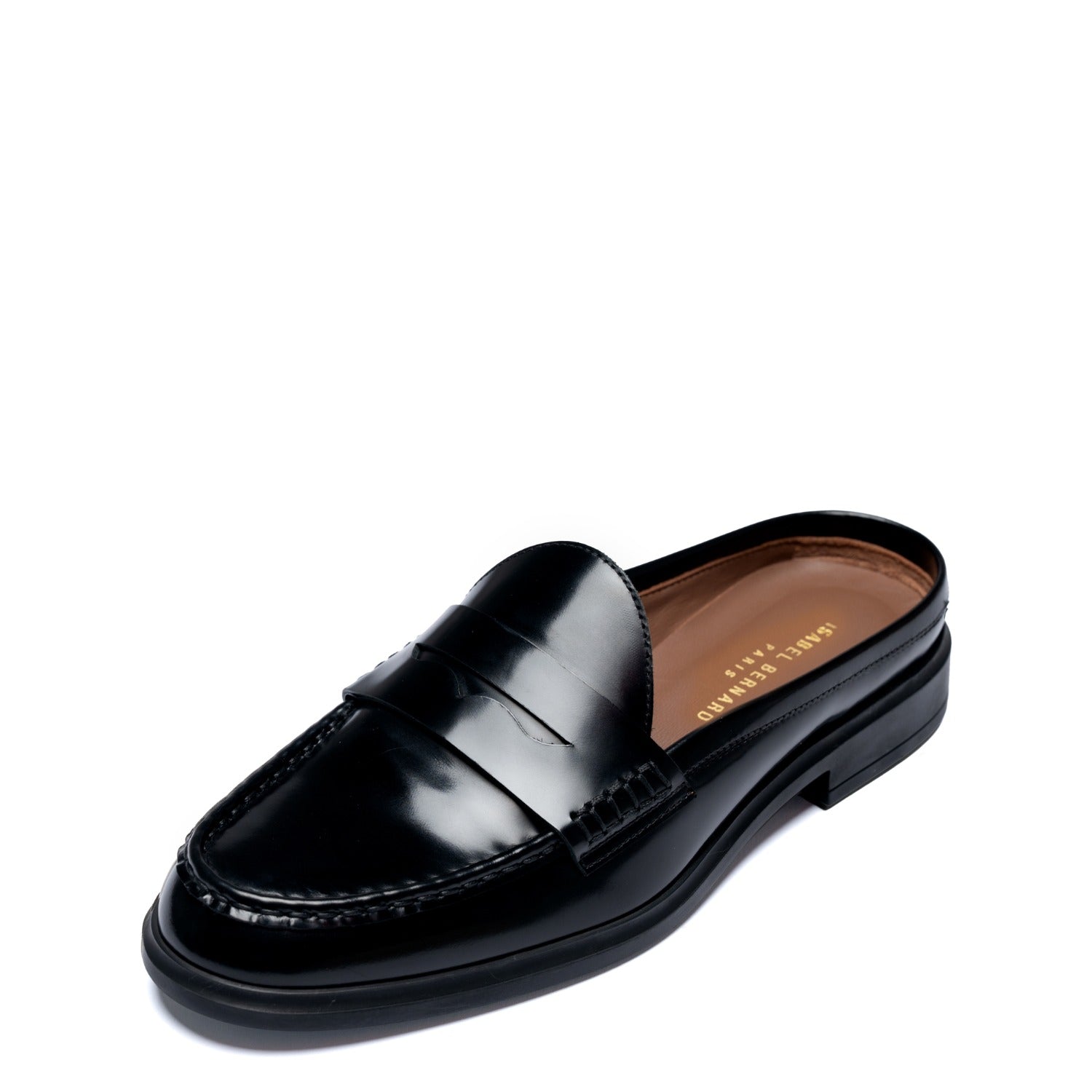 Vendôme Blandine black spazzolato leather mules IB51016-601-35