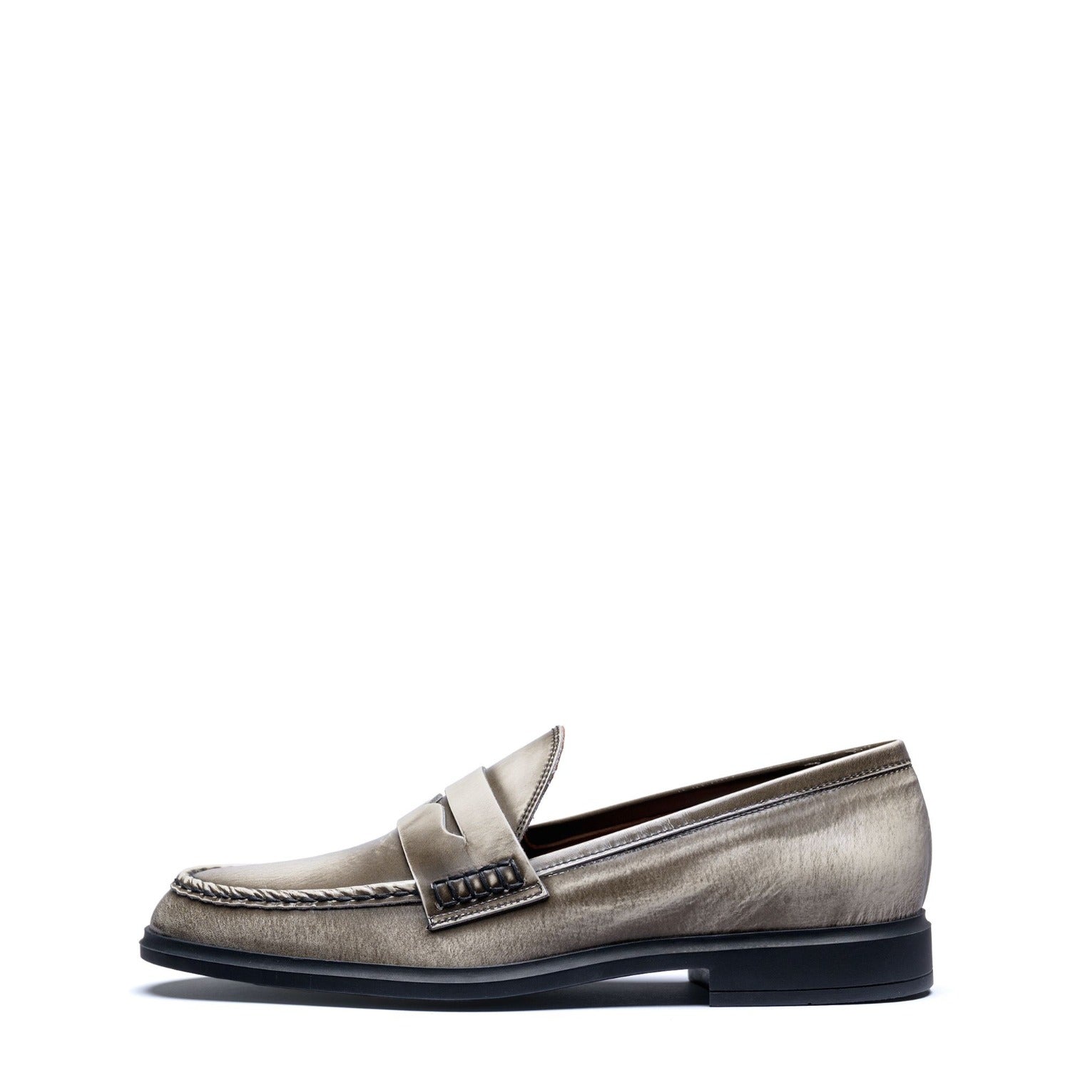 Isabel Bernard Vendôme Blandine cream spazzolato leather loafers IB51015-638-39