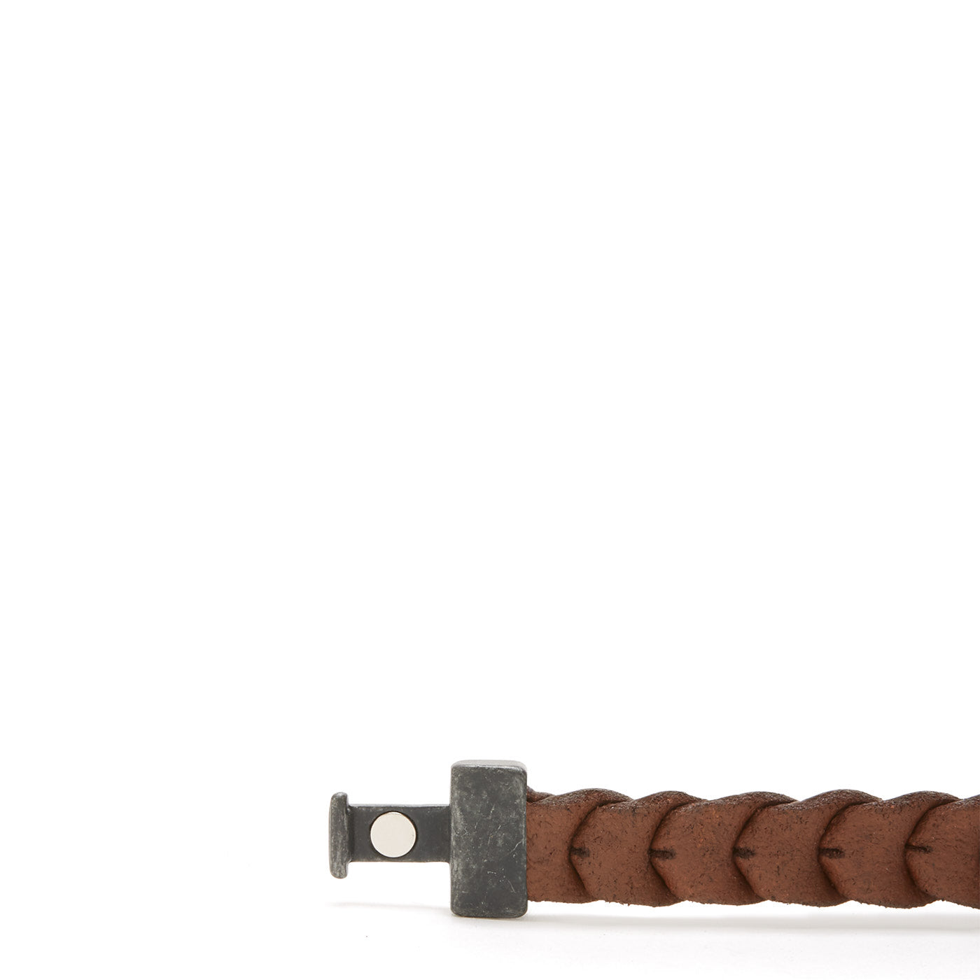 Josh Vintage Black Cognac Armband 24941-BRA-VB/COGNAC/L