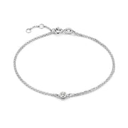 Isabel Bernard De La Paix Inaya 14 Karaat Witgouden Armband | Diamant 0.02 ct | IBD320010
