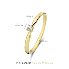 Isabel Bernard De la Paix Céline 14 Carat Gold Ring | diamond 0.05 ct | IBD330001-48