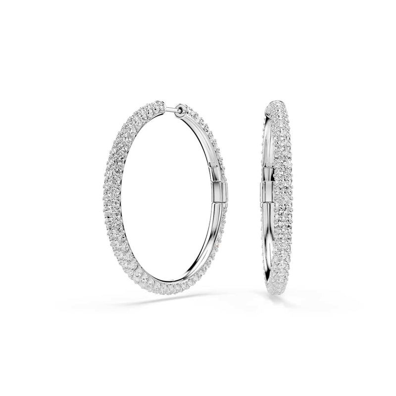 Swarovski Dextera Round Zilverkleurige Oorringen 5754156-zoom-