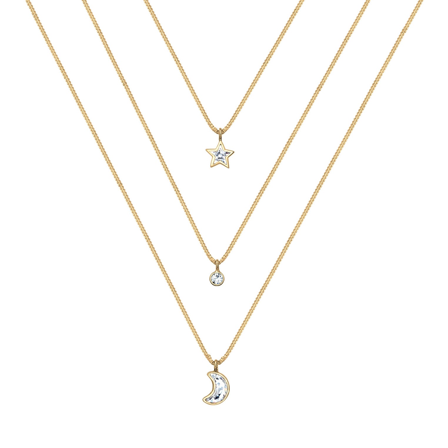 Elli 925 Sterling Silver Layered 2004-BF-0008049-001