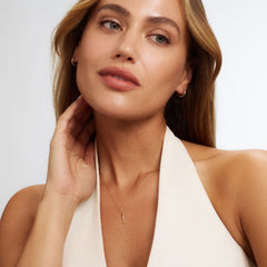 Isabel Bernard De la Paix Flavie 14 Karat gold necklace with diamond 0.03 carat IBD350027