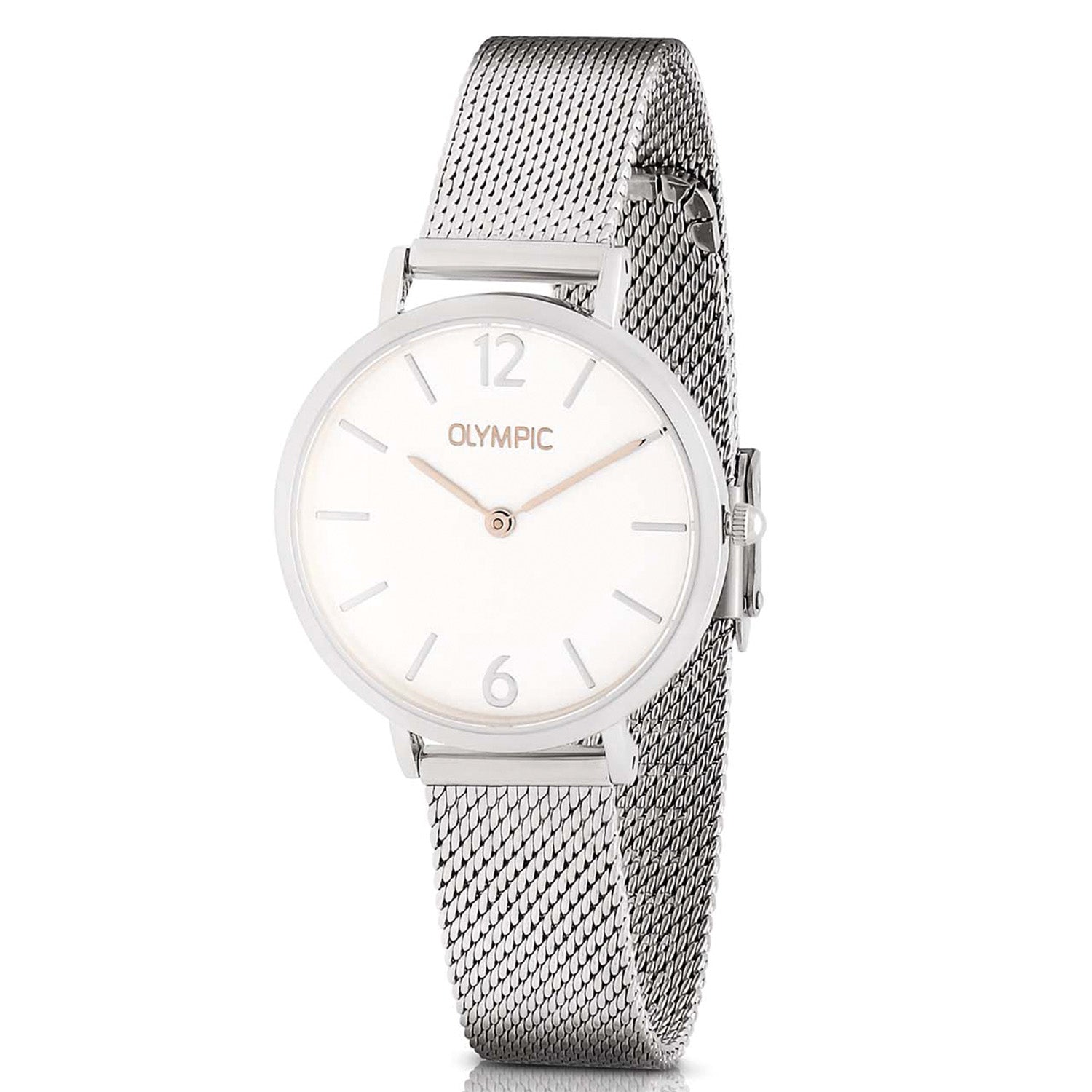 Olympic Sanne Zilverkleurig Dames Horloge 2002-OL66DSS018