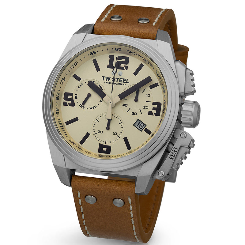 TW Steel Swiss Canteen Crème Heren Horloge 2002-TW1110-zoom-