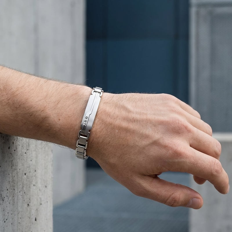G-STAR Unistrial Zilveren Schakelarmband GSJ.112.03-zoom-