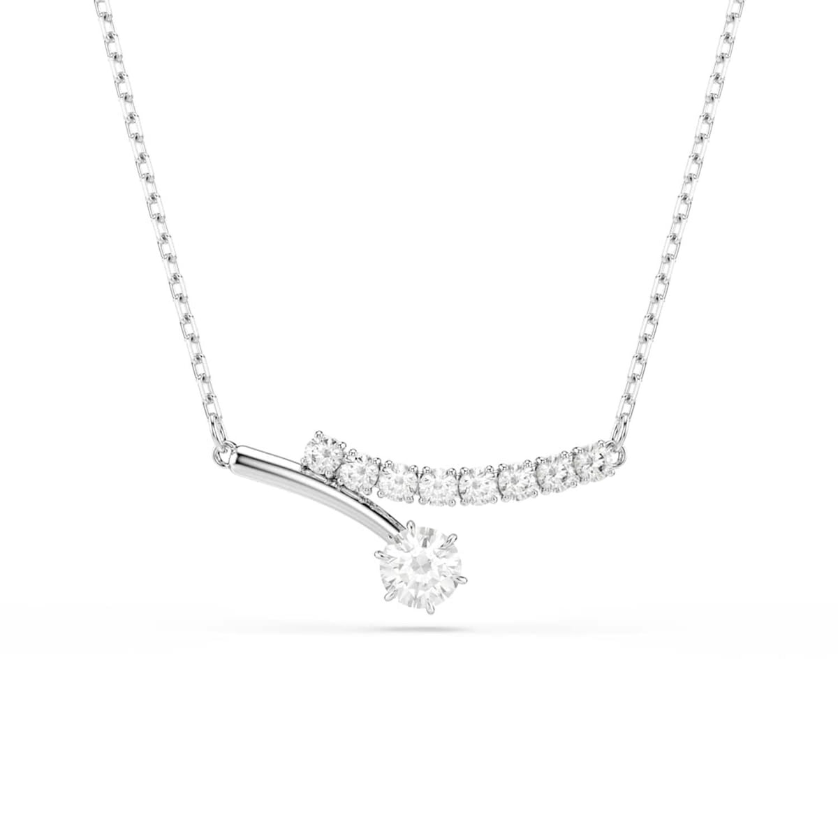 Swarovski Matrix Crash Silver-Tone Necklace 5753568
