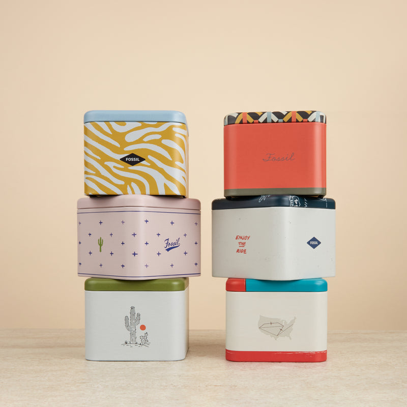 Fossil Brown Leather Bracelet JF04133040-zoom-