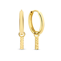 Isabel Bernard Cadeau d´Isabel 14 Carat Golden Earrings Set IB90133