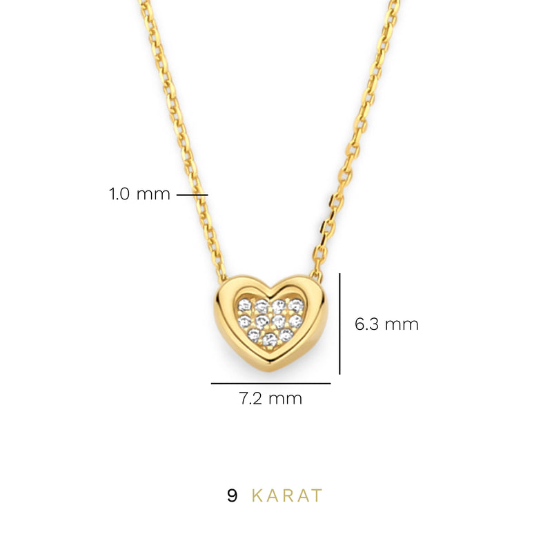Beloro Jewels Monte Napoleone Gionna 9 Karaat Ketting BO340038-zoom-