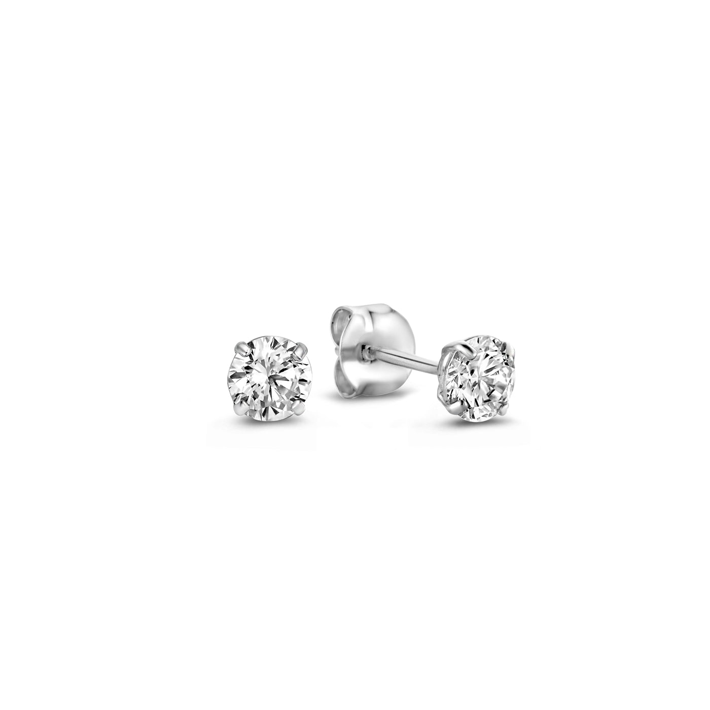 Isabel Bernard Saint Germain Lourdes 14 Carat Whitegold Ear Studs IB360205