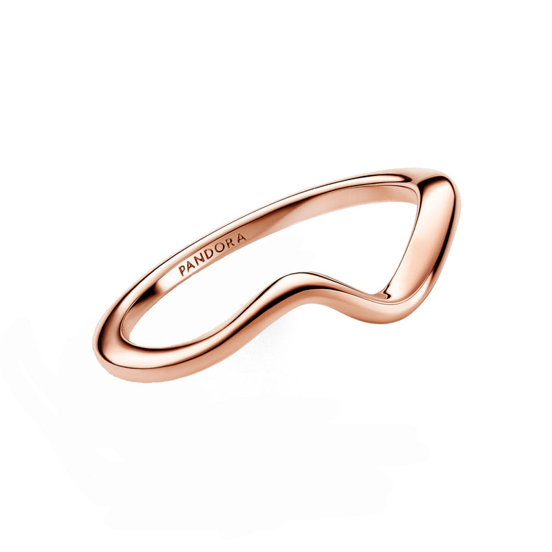 Pandora Timeless Wave Ring Rose Gold Plated 183095C00-52-zoom-