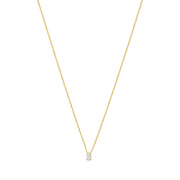 Isabel Bernard De la Paix Eloise 14 karaat gouden collier met diamant 0.1 karaat IBD350025