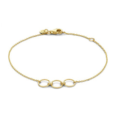 Isabel Bernard 14 Carat Golden Belleville Anna Bracelet IB320025 (Length: 16.00-18.00 cm)